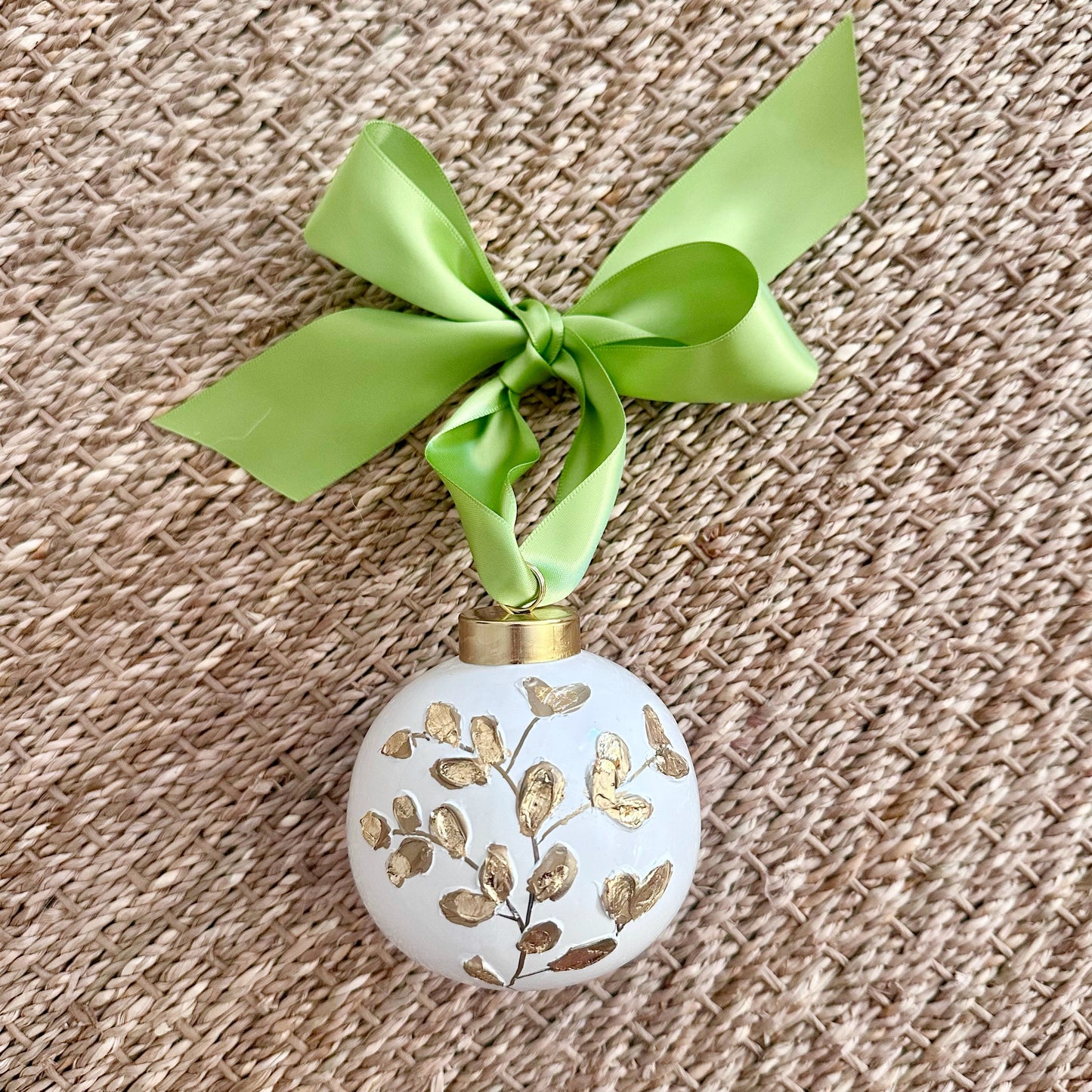 Hand-gilded Leaves Ornament