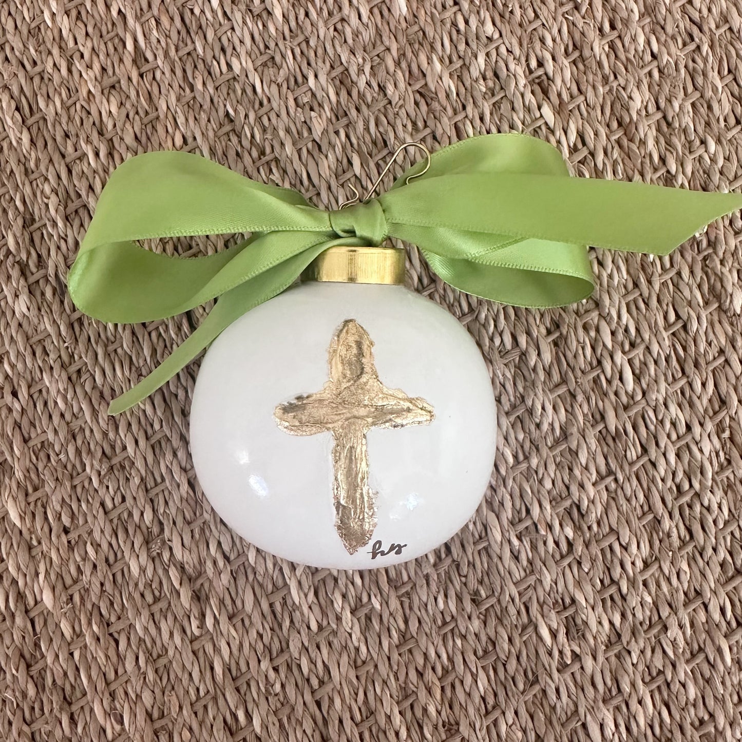 Hand-gilded Cross Ornament